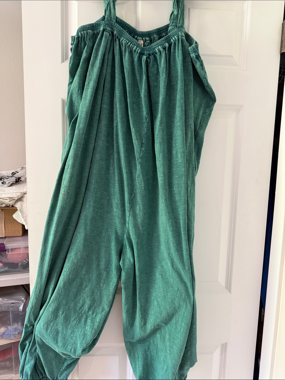 Free People Teal Green Sleeveless Jumpsuit Romper